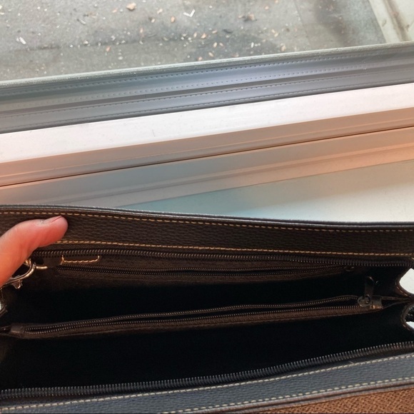 DUNHILL MEN’s Clutch Multiple Compartments Zippers Wallwt Organizer - Picture 9 of 9